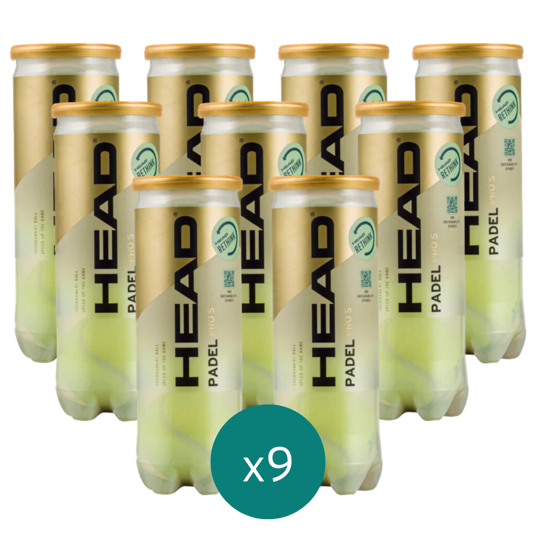 x9 Cans - Head Padel Pro S Balls