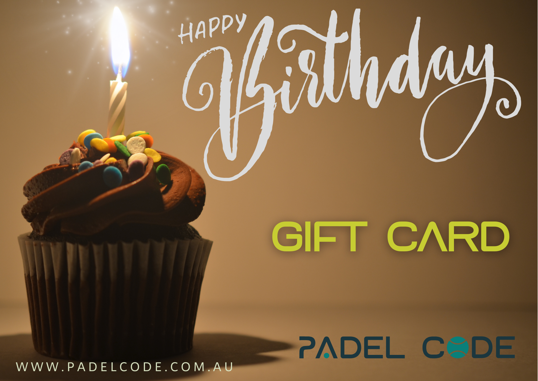 Padel Code Birthday Gift Card