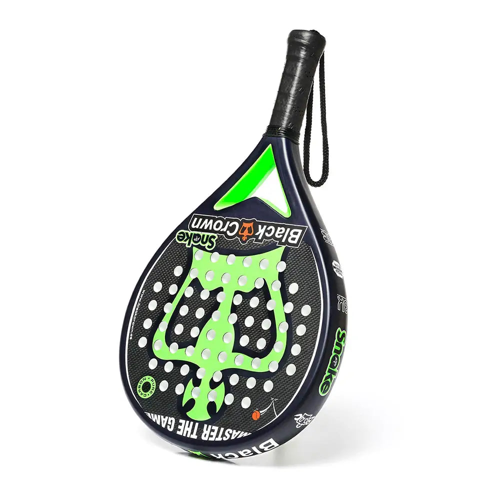 Black Crown Snake padel racket - back view