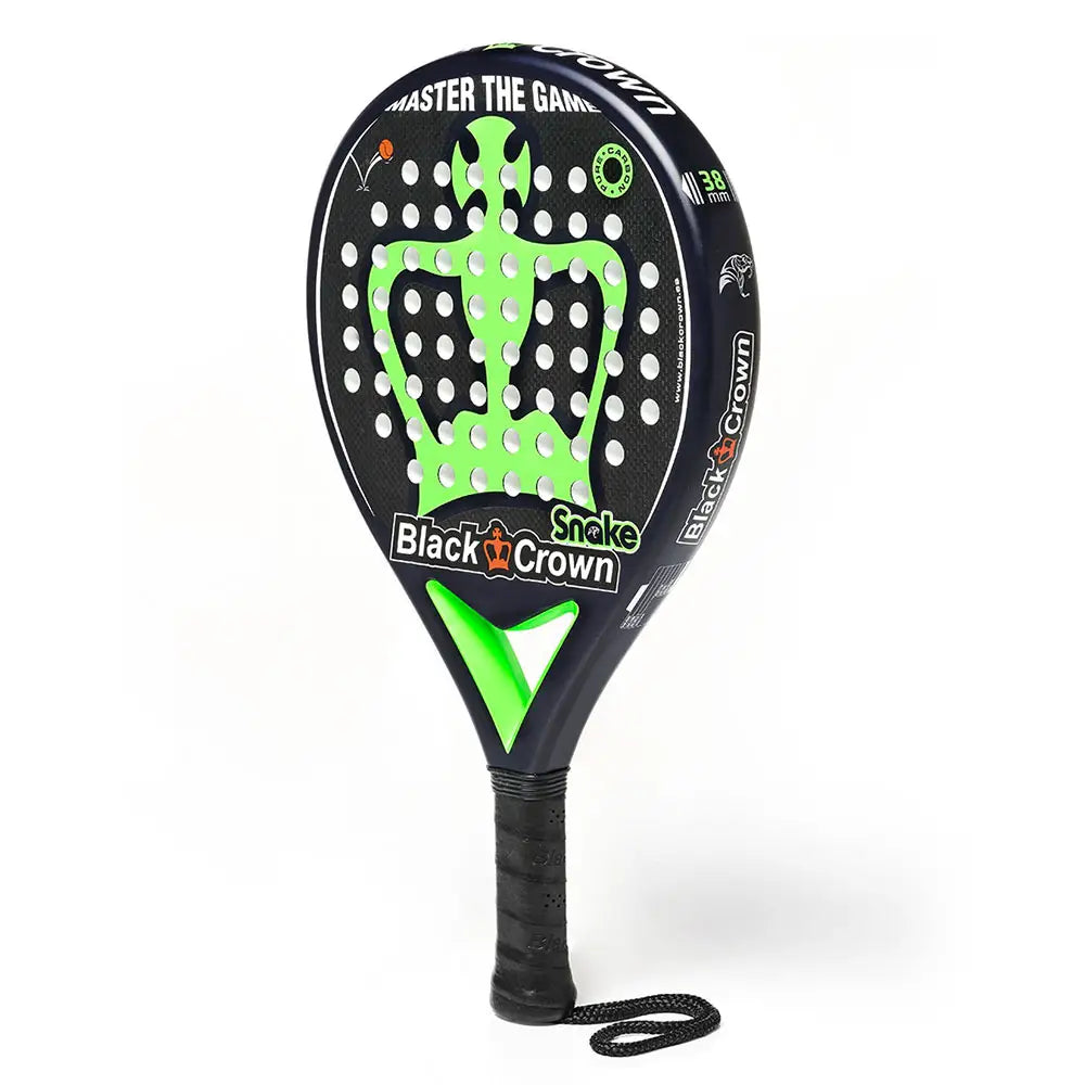 Black Crown Snake padel racket - round shape