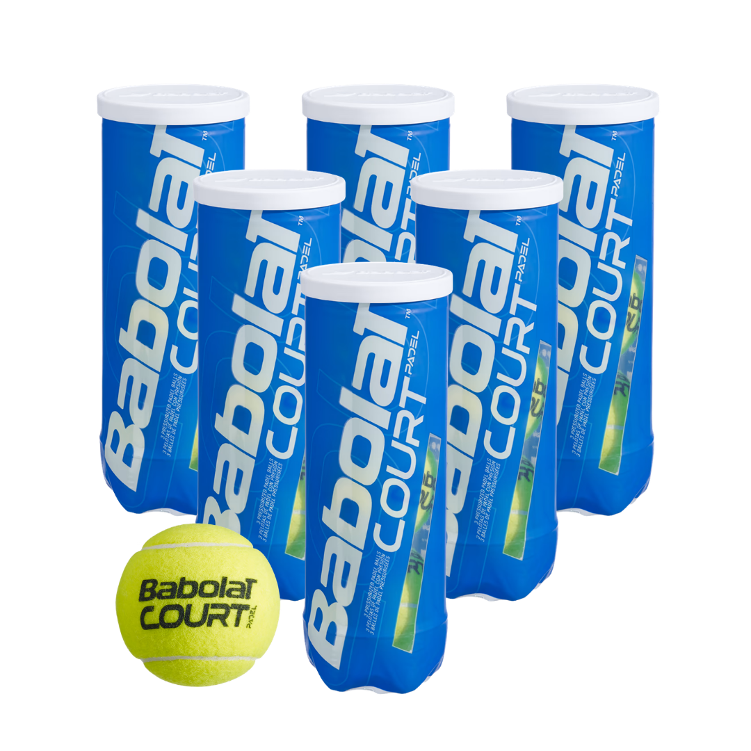Babolat Court X3 Padel Balls - x6 cans