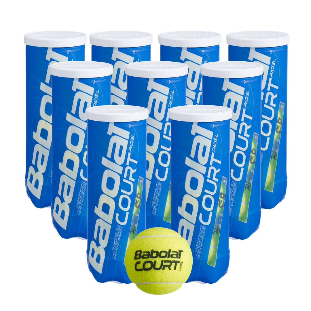 Babolat Court X3 Padel Balls - 9x Cans