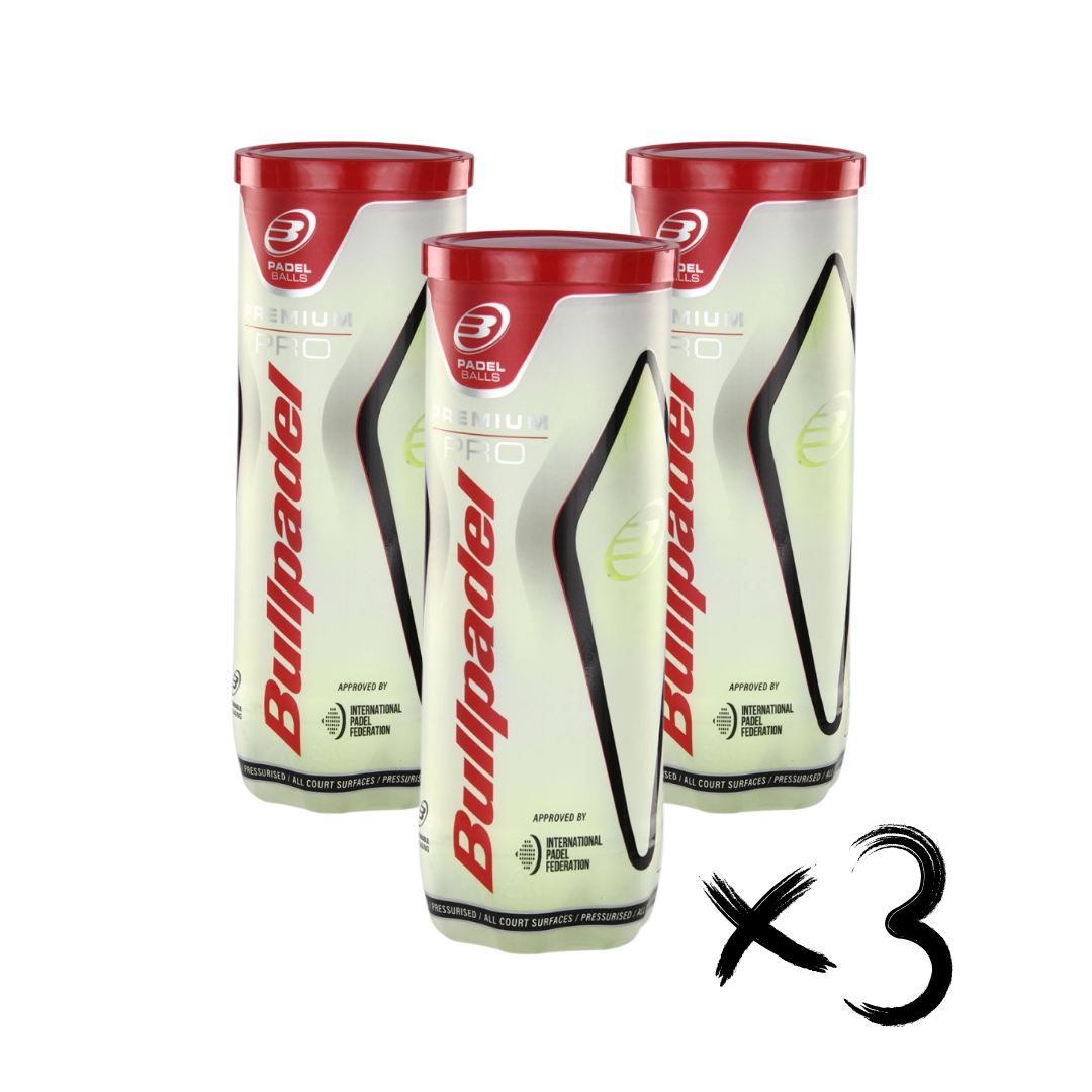 x3 Cans - Bullpadel Premium Pro Balls