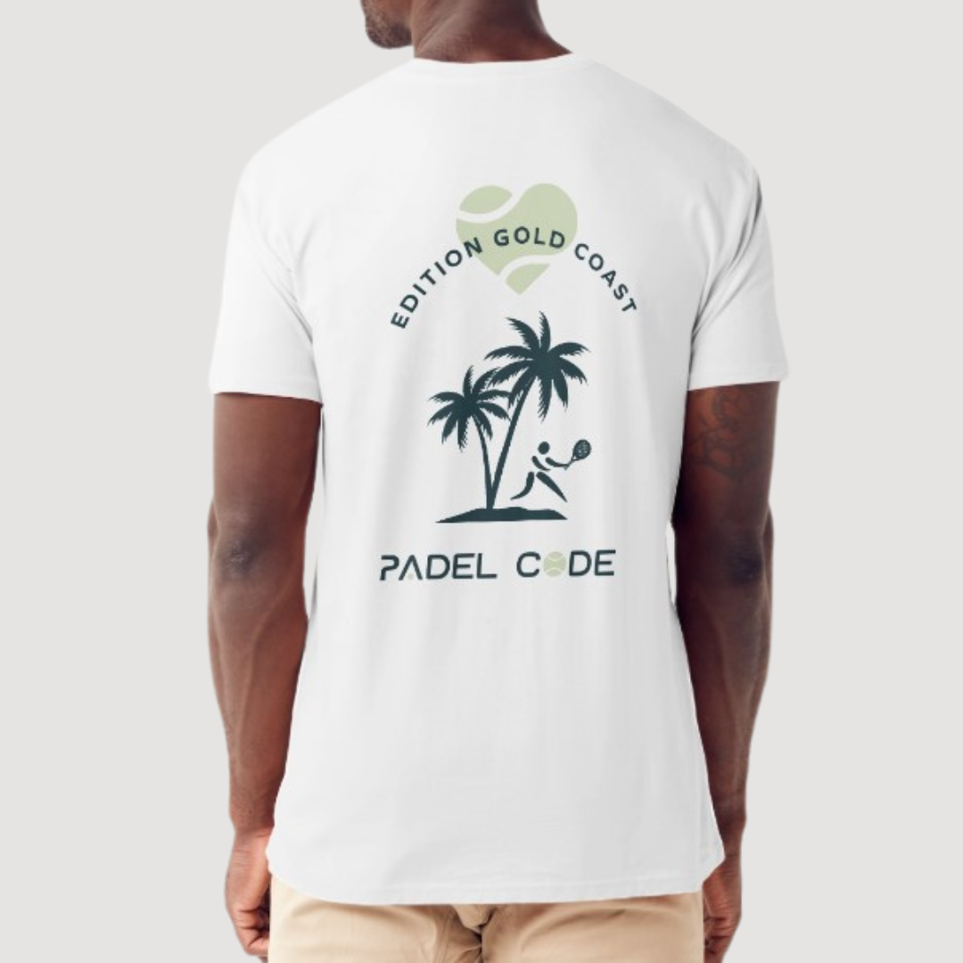 Padel Code T-shirt Gold Coast Limited Edition Men - back view