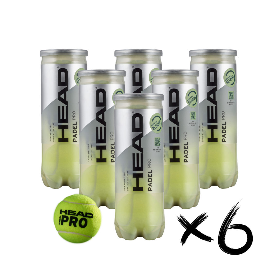 x6 Cans - Head Padel Pro Balls