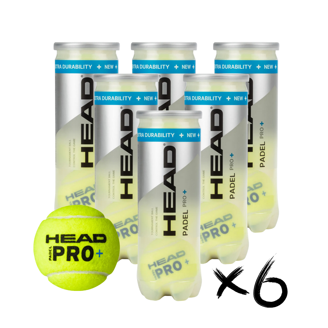x6 Cans - Head Padel Pro + Balls