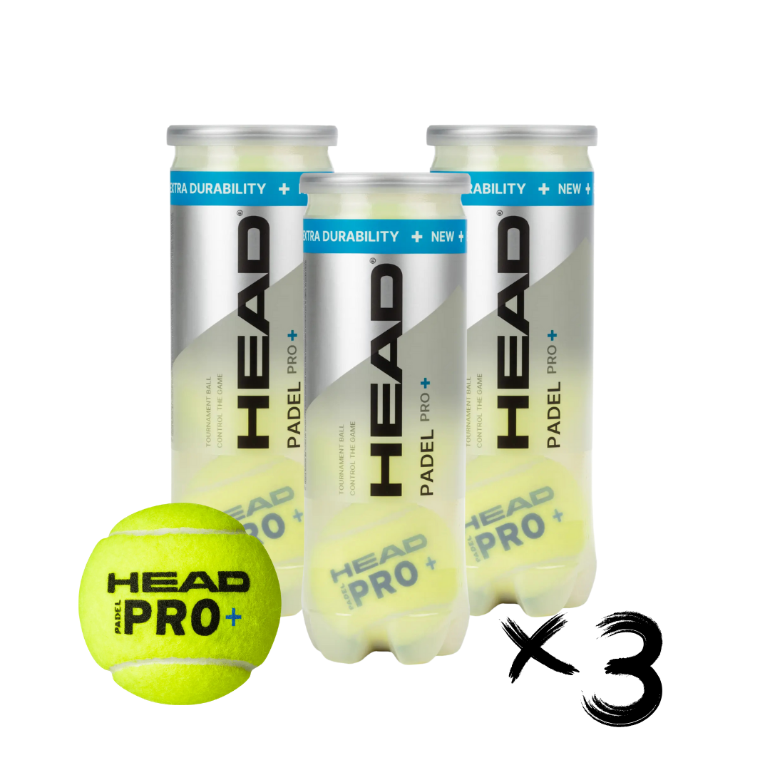 x3 Cans - Head Padel Pro + Balls