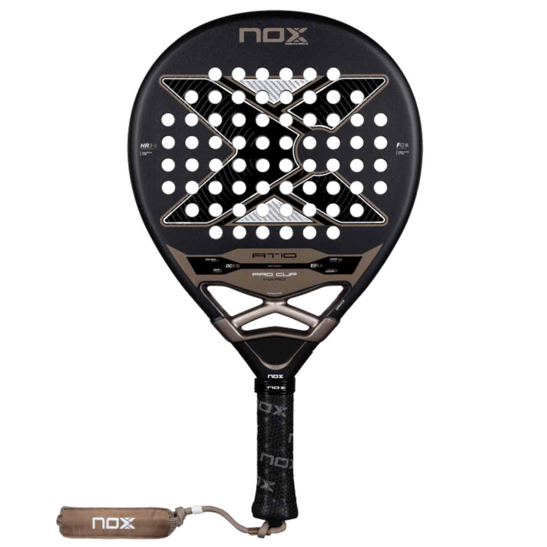 Nox AT10 Pro Cup Hard 2026 by Agustin Tapia padel racket - teardrop shape