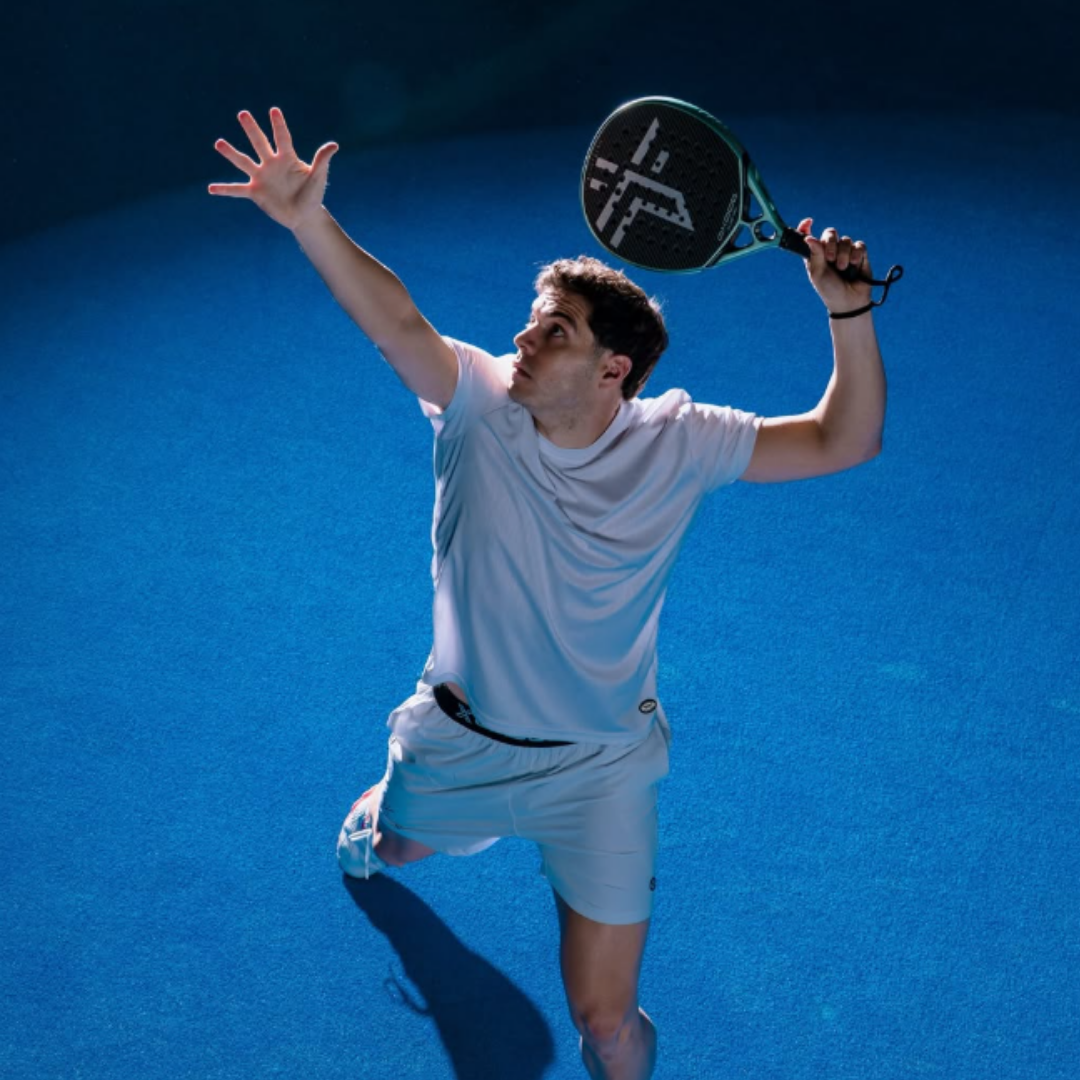 Oxdog Pure Pro+ 2026 padel racket - angle view