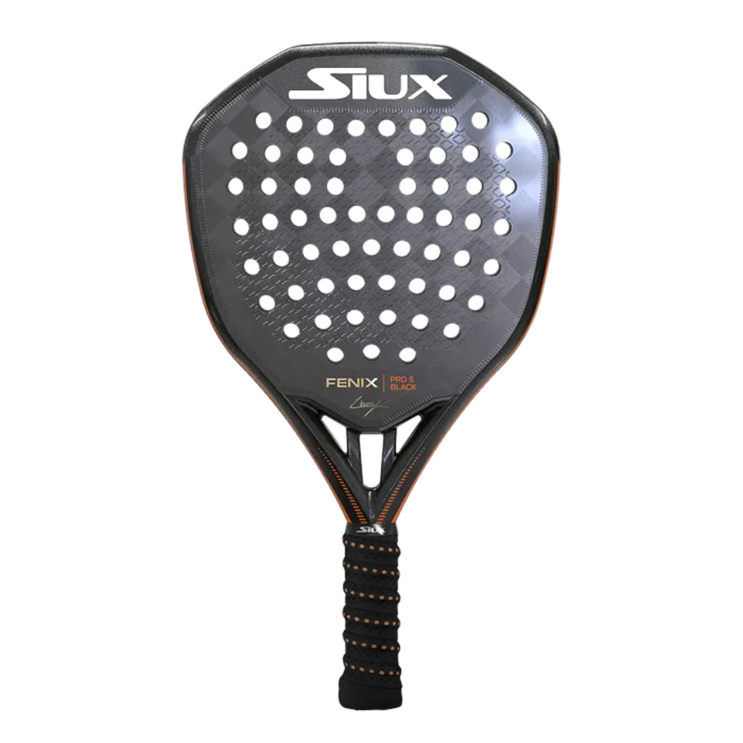 Siux Fenix Pro 5 Black - Leo Augsburger 2025 padel racket - diamond shape