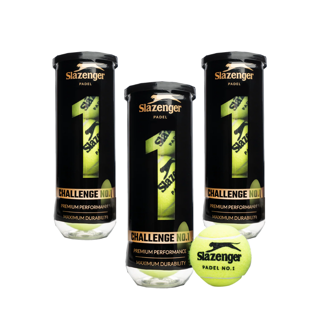 x3 Cans - Slazenger Challenge No 1 Padel Balls