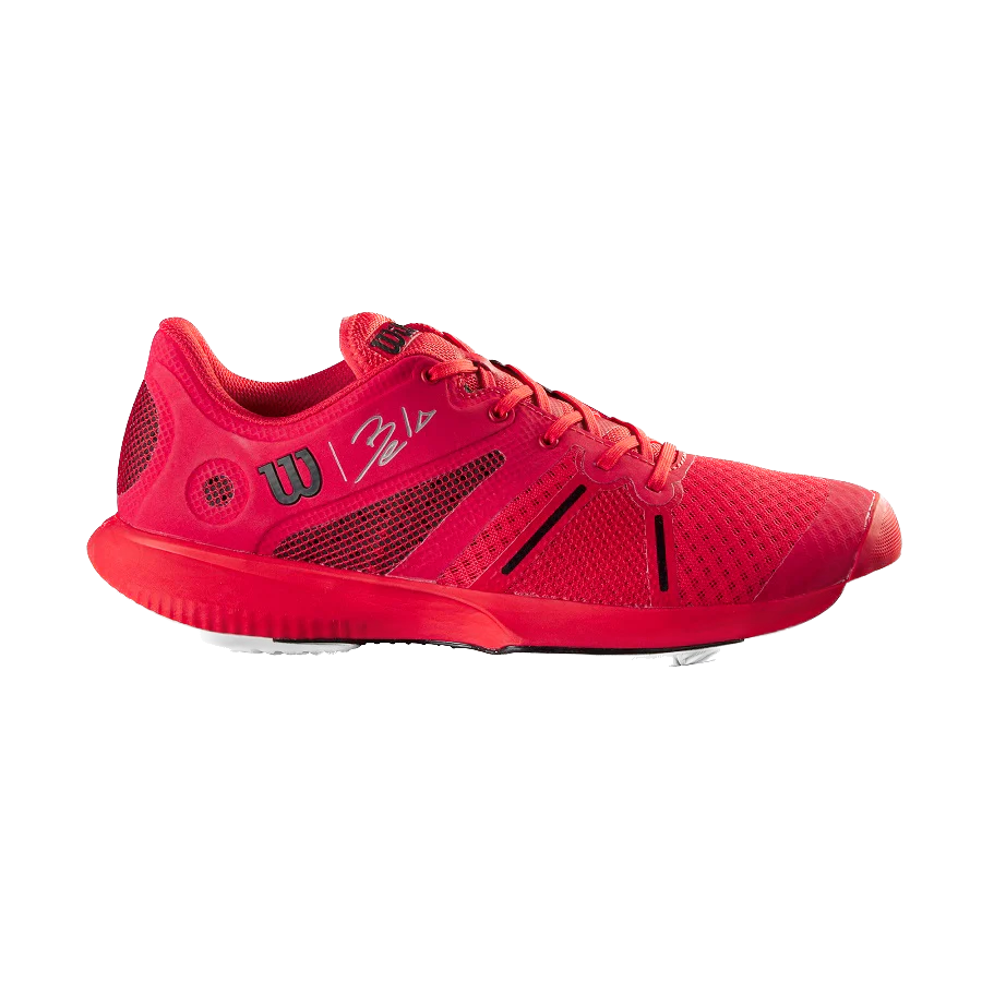 Wilson Bela Pro Padel Shoe - Red/black