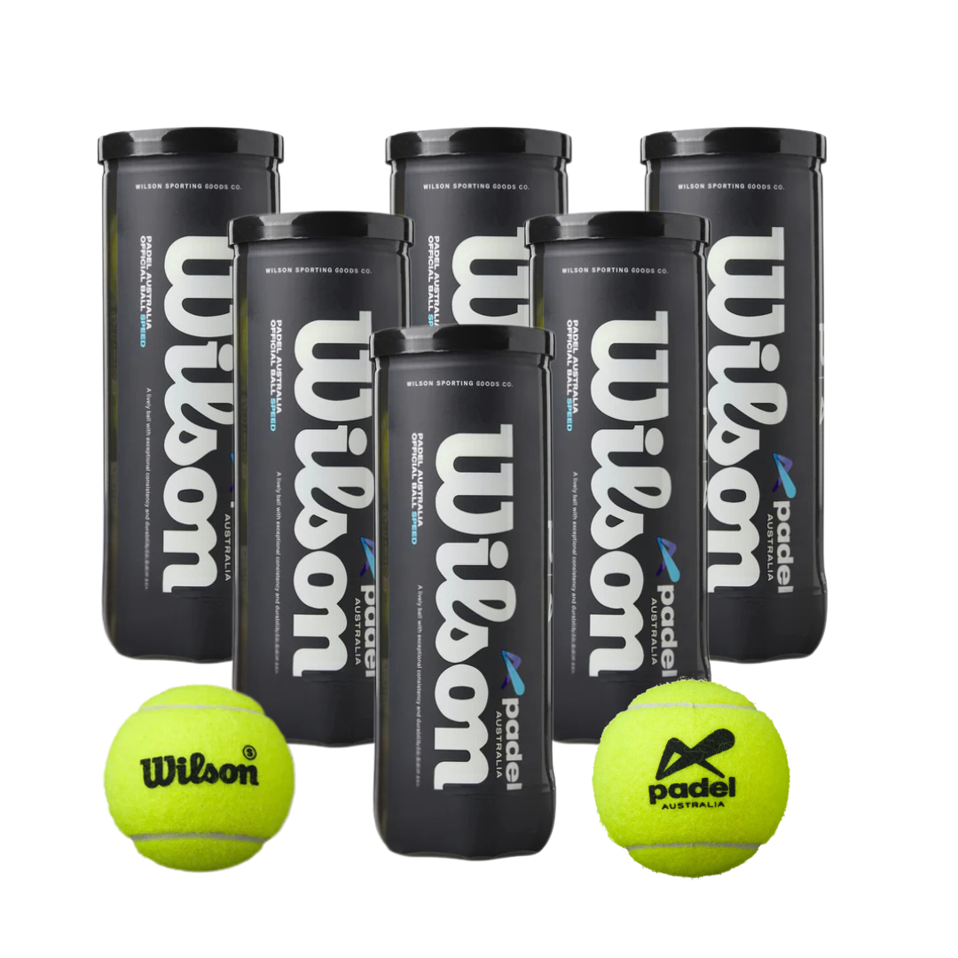 x6 Cans - Padel Australia X Wilson Premium Padel Balls