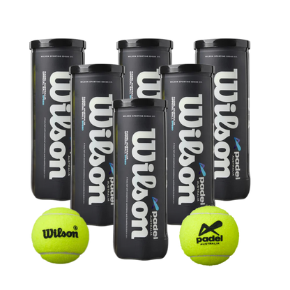 x6 Cans - Padel Australia X Wilson Premium Padel Balls