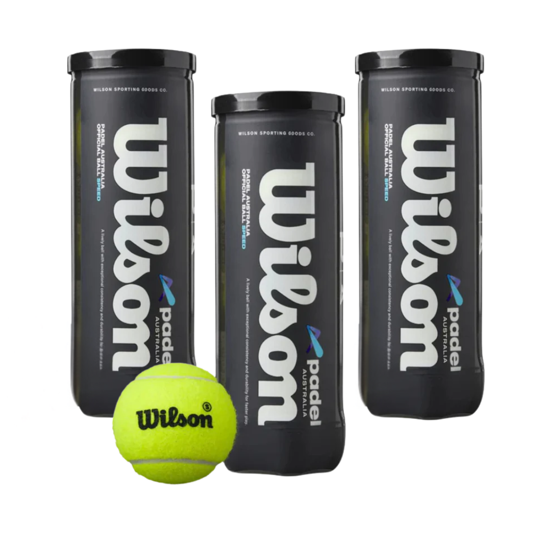 X3 Cans - Padel Australia X Wilson Premium Padel Balls