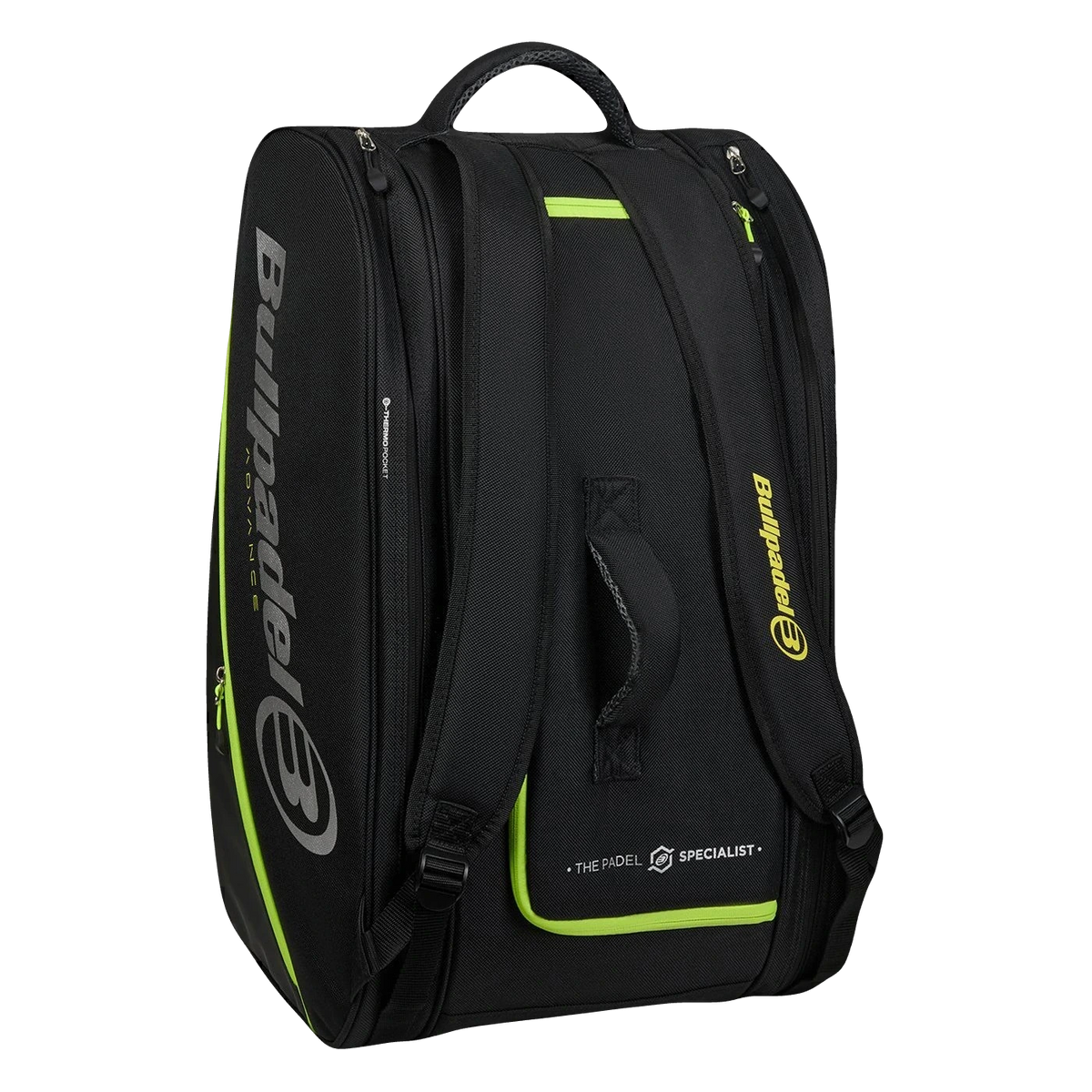 Bullpadel Advance Padel Bag 2026 - Black/Green, black and green — gallery view 2