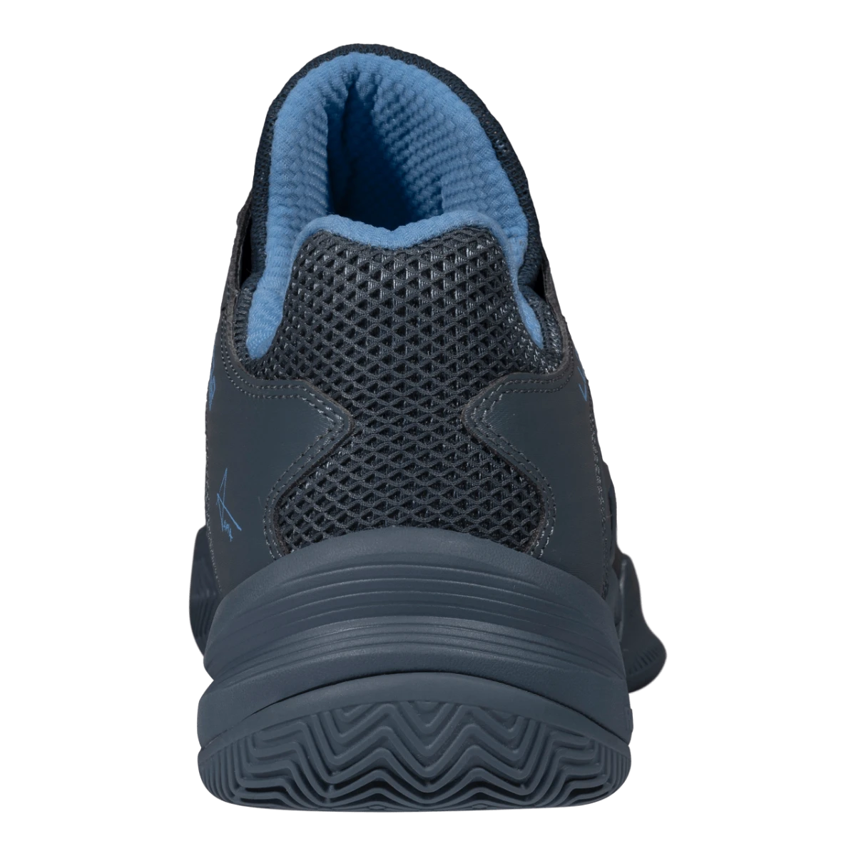 NOX AT10 LUX 2026 padel shoes Black/Blue, rear view