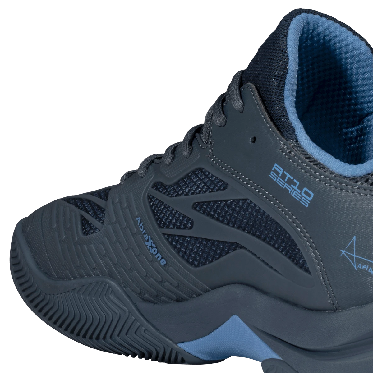 NOX AT10 LUX 2026 padel shoes Black/Blue, side and heel detail