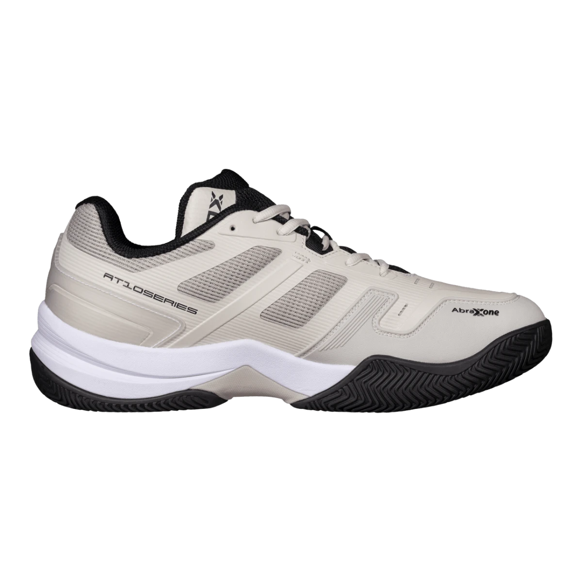 NOX AT10 PRO 2026 padel shoes Silver Birch/Black, inner side view