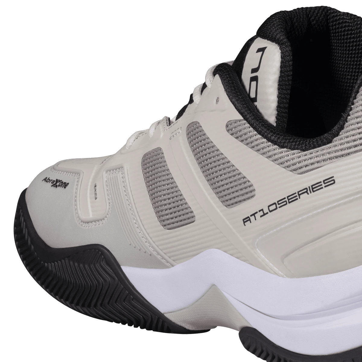 NOX AT10 PRO 2026 padel shoes Silver Birch/Black, inner side detail
