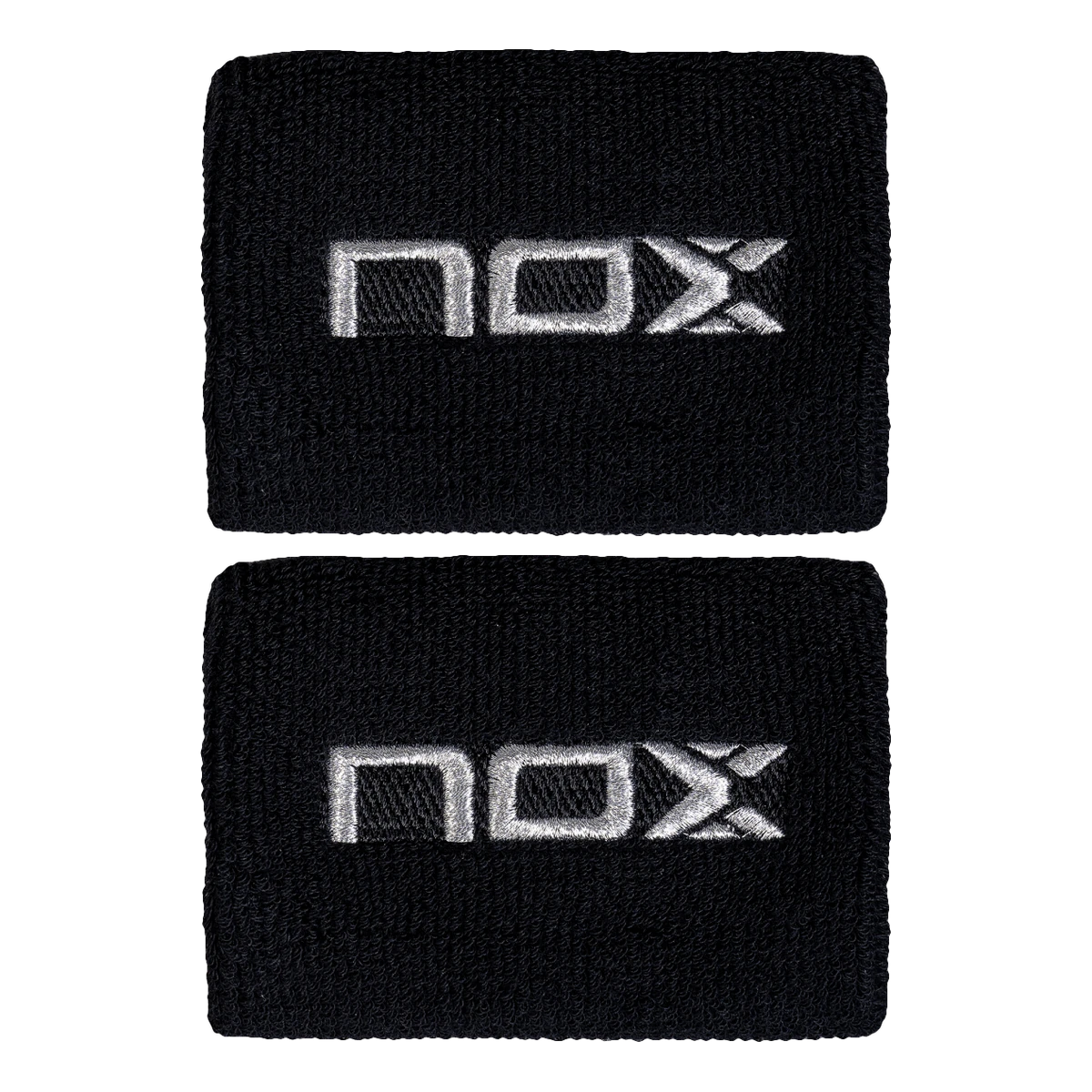 NOX padel wristbands 2 units, black with white logo