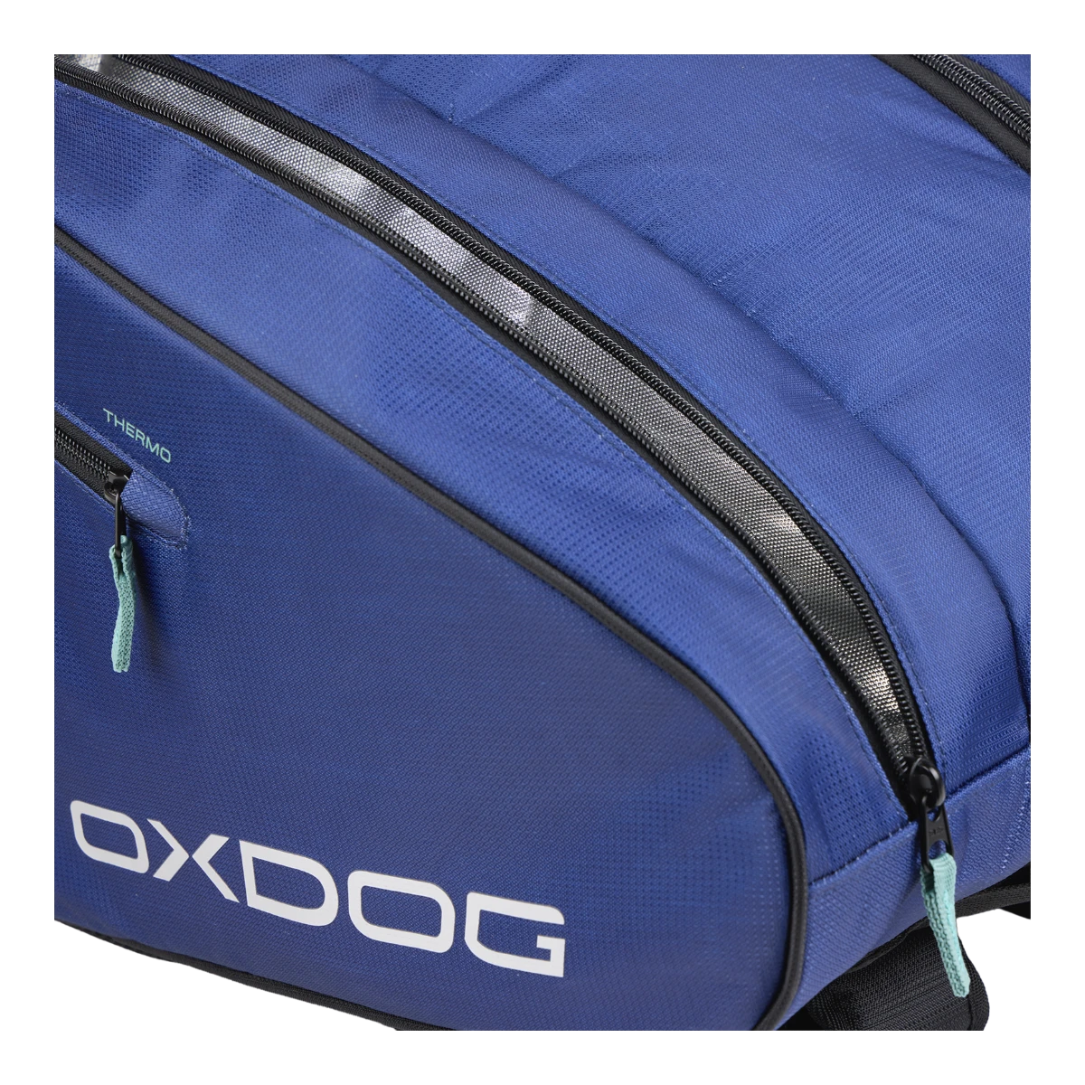Oxdog Court 42 Padel Bag, zip and compartment detail