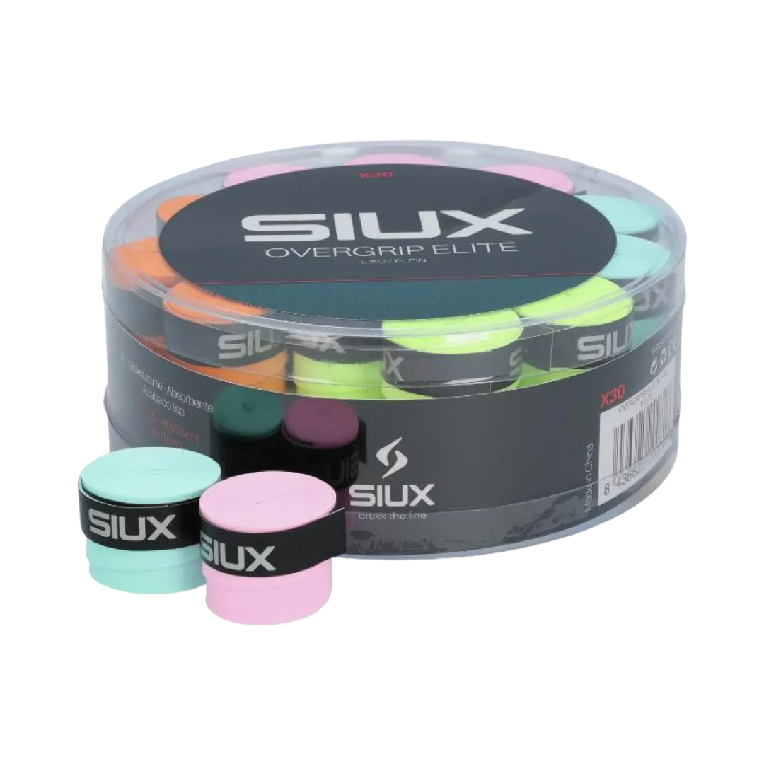 Siux Elite Multicolor Overgrips - Box 30 Units